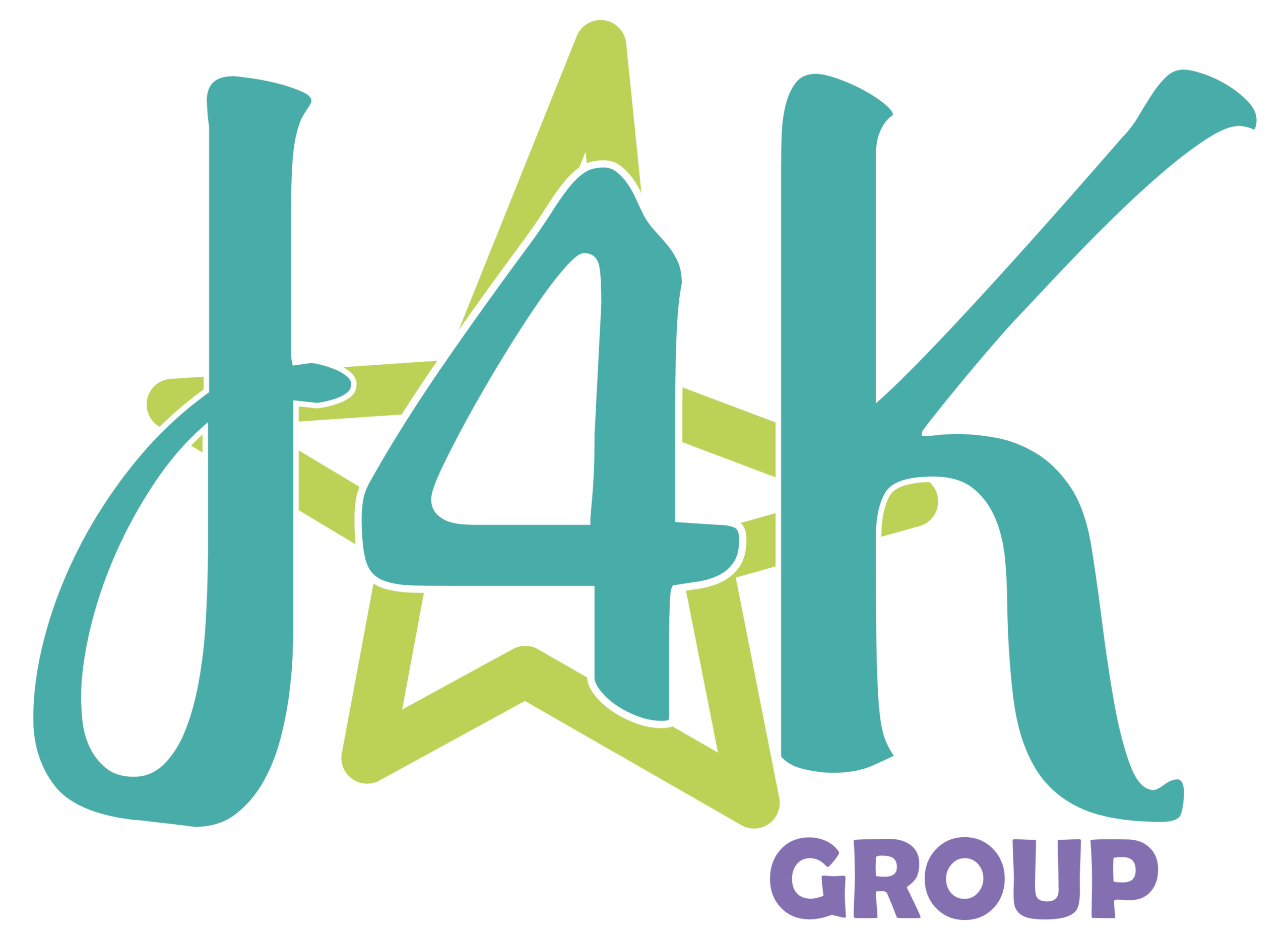 Logo de J4K Group, holding educativo especializado en educación y cuidado integral de la primera infancia